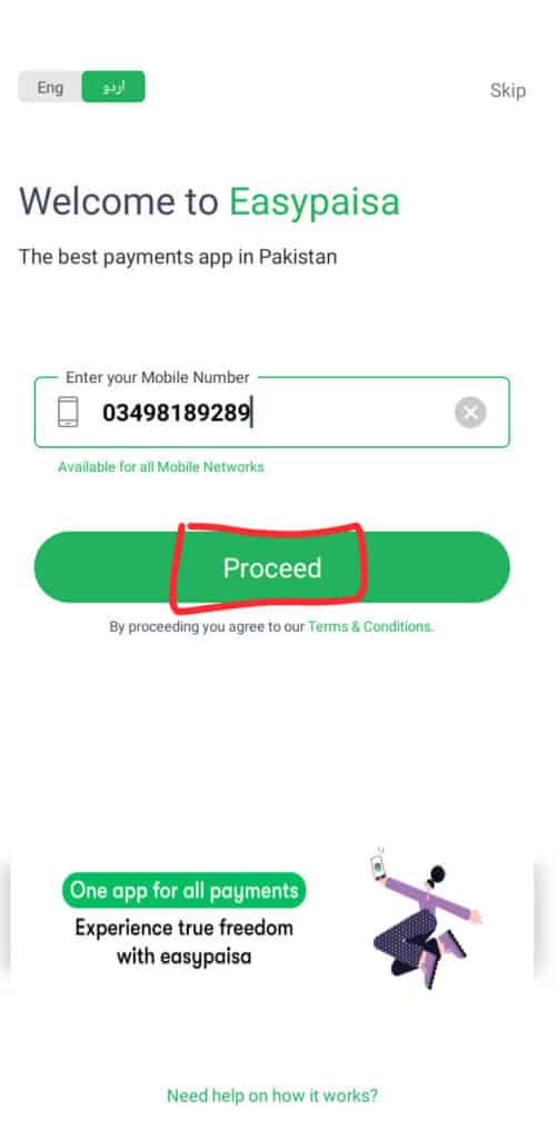 enter-easypaisa-account-number
