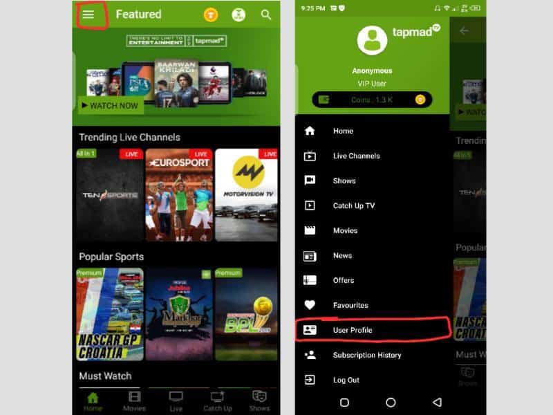 hamburger-menu-and-user-profile