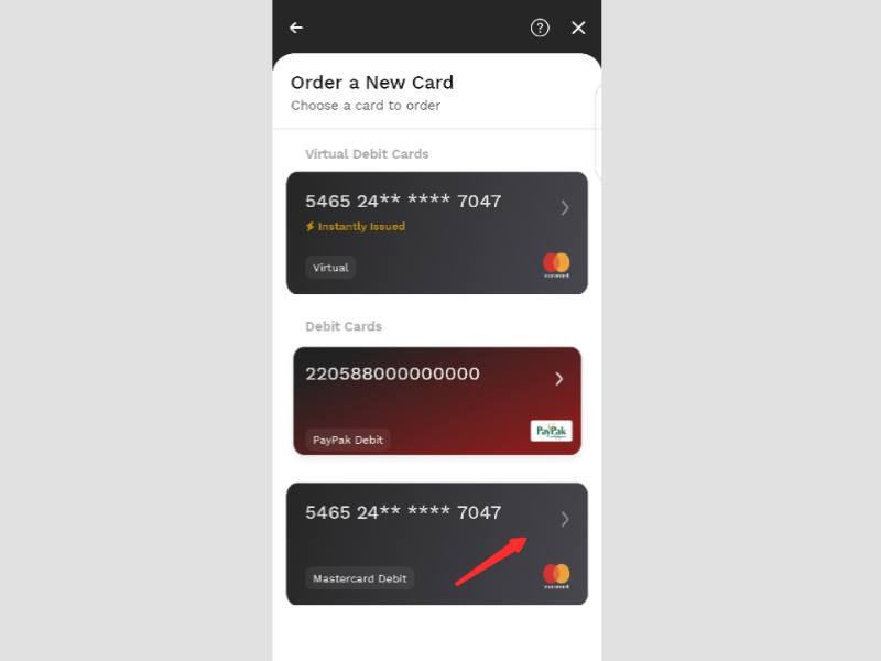 select-jazzcash-debit-card