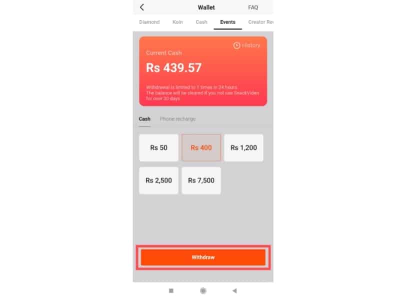 select-earnings-amount