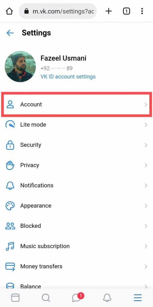 account