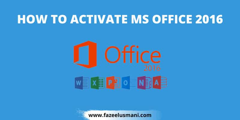 How To Activate Microsoft Office 2016 Without Product Key For Free